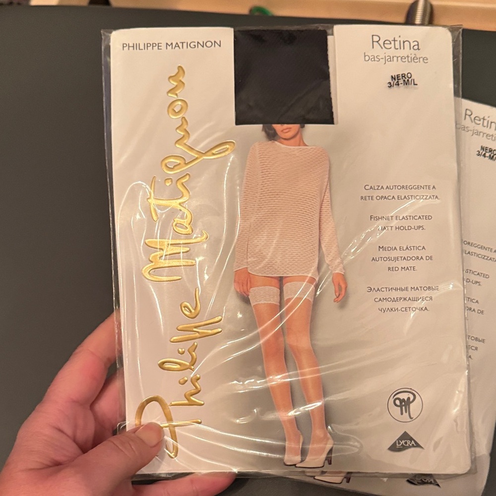 Black fishnets Thigh High Stockings